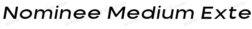 Nominee Medium Exten字体转换